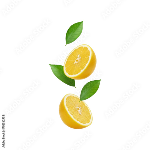 Lemon isolated on transparent background