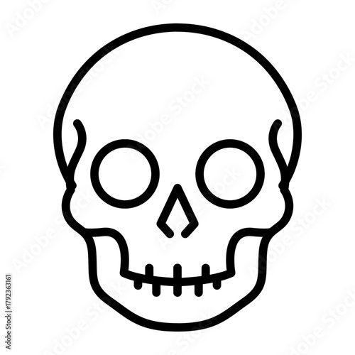 Skull icon vector image. Can be used for Fairytale.