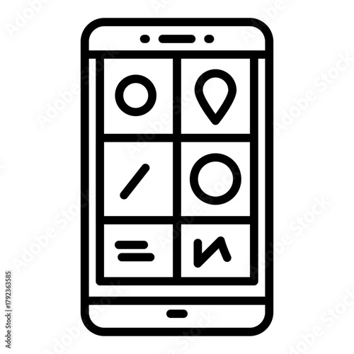 Smartphone icon vector image. Can be used for Veterinary.