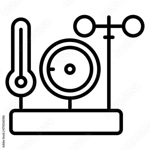 Weather Station icon vector image. Can be used for Global Warming.