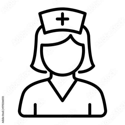 Rehabilitation Nurse icon vector image. Can be used for Nursing.