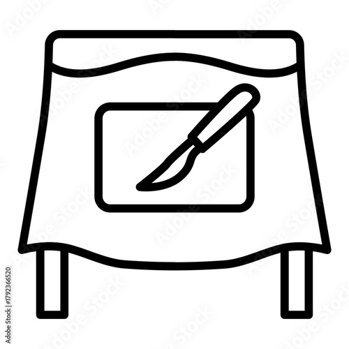 Sterile Field icon vector image. Can be used for Nursing.