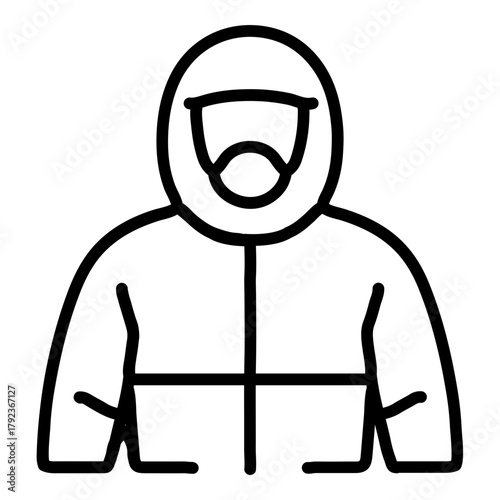 Hazmat Team icon vector image. Can be used for Public Services.