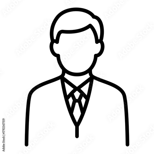 Public Information Officer icon vector image. Can be used for Public Services.