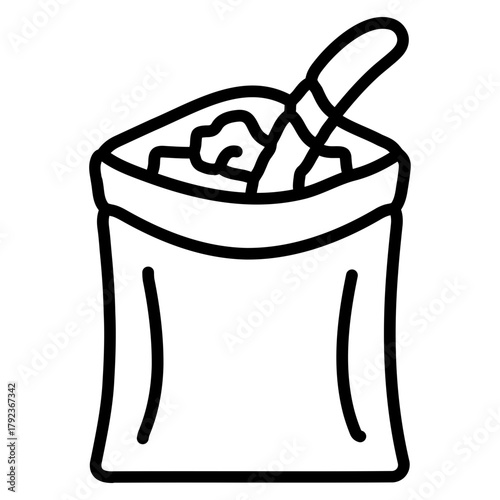 Chewing Tobacco icon vector image. Can be used for Addiction.