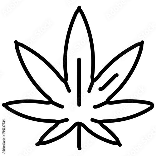 Marijuana icon vector image. Can be used for Addiction.