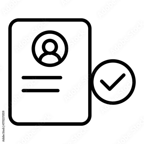 KYC Process icon vector image. Can be used for Compliance And Regulation.