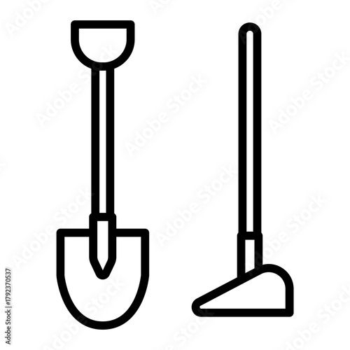 Farm Tools icon vector image. Can be used for Agriculture.