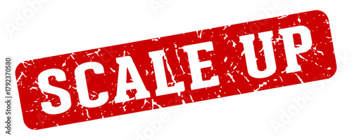 scale up rectangular sign. scale up stamp