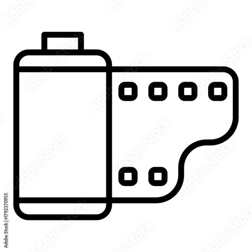 B-Roll Footage icon vector image. Can be used for Video Blog.