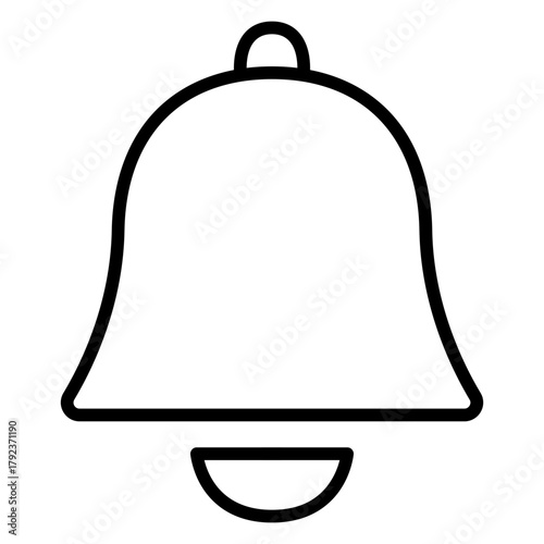 Notification Bell icon vector image. Can be used for Video Blog.