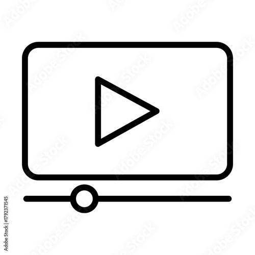 Video Overlay icon vector image. Can be used for Video Blog.