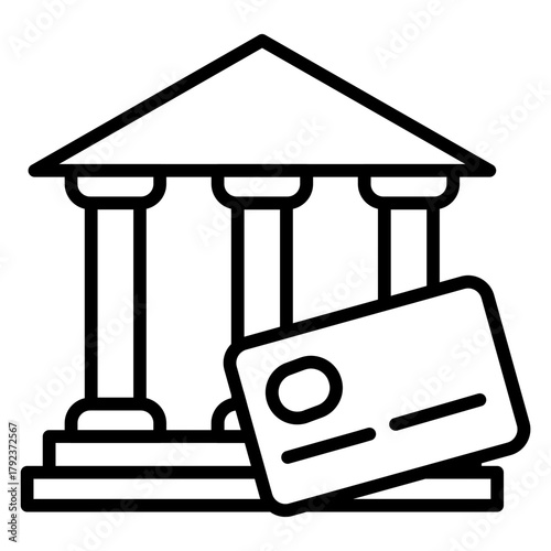 Credit Bureau icon vector image. Can be used for Credit And Loan.