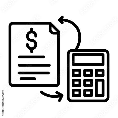 Debt Management Plan icon vector image. Can be used for Credit And Loan.