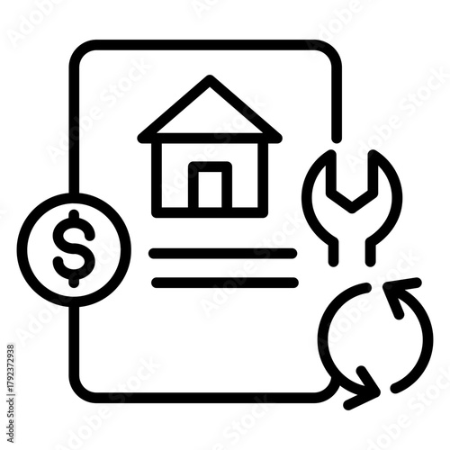Loan Modification icon vector image. Can be used for Credit And Loan.
