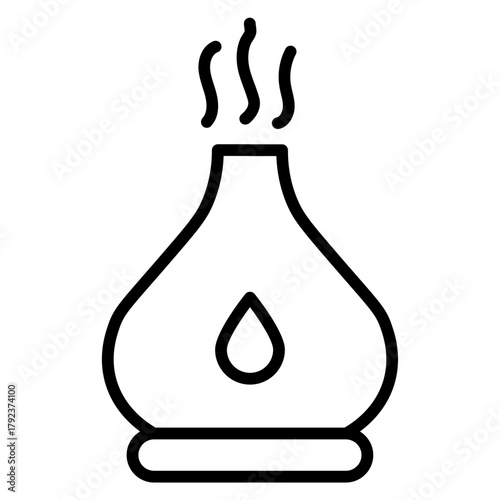 Aromatherapy icon vector image. Can be used for Cosmetology.