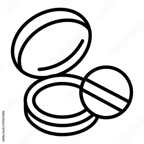 Blush icon vector image. Can be used for Cosmetology.