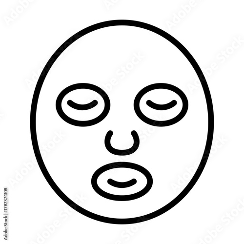 Beauty Mask icon vector image. Can be used for Cosmetology.