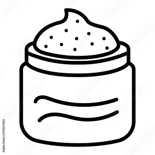 Body Scrub icon vector image. Can be used for Cosmetology.