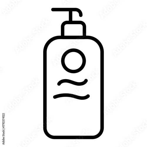 Body Lotion icon vector image. Can be used for Cosmetology.