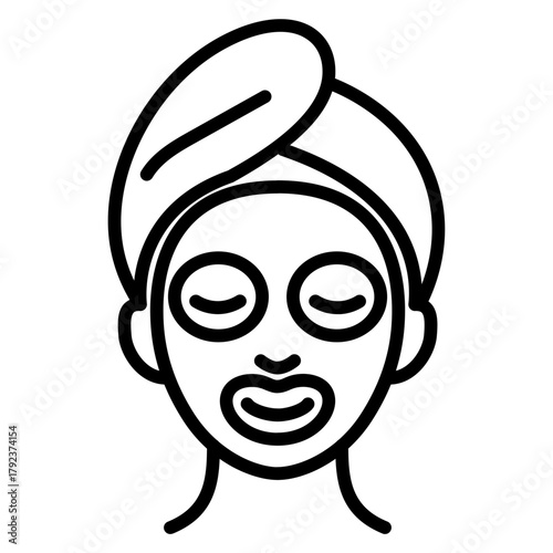 Clay Mask icon vector image. Can be used for Cosmetology.