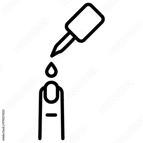 Cuticle Oil icon vector image. Can be used for Cosmetology.