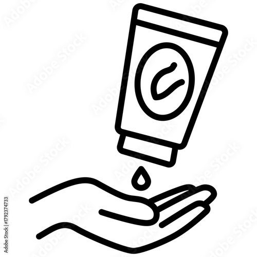 Massage Cream icon vector image. Can be used for Cosmetology.