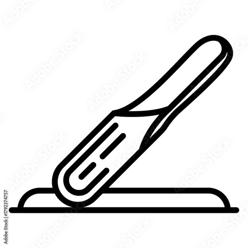 Nail File icon vector image. Can be used for Cosmetology.