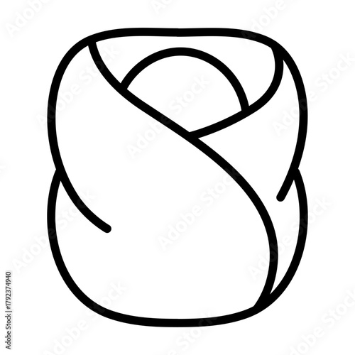 Baby Swaddle icon vector image. Can be used for Maternity.