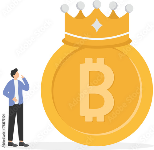 king money sign vector design. money coin with crown icon illustrations

