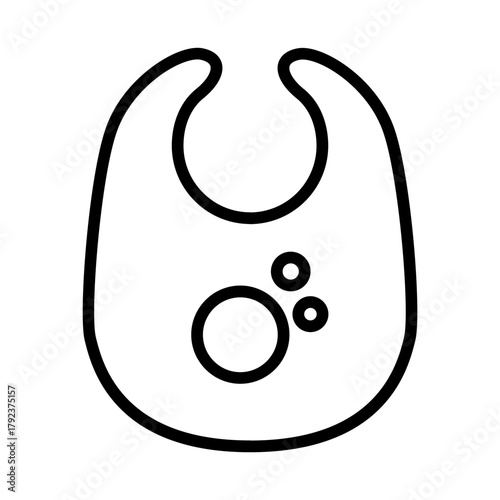 Burp Cloth icon vector image. Can be used for Maternity.