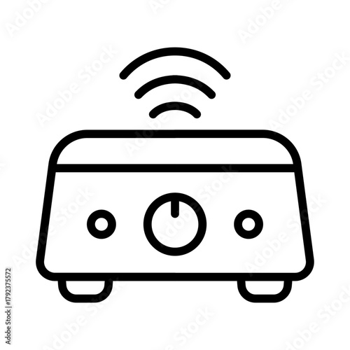 White Noise Machine icon vector image. Can be used for Maternity.