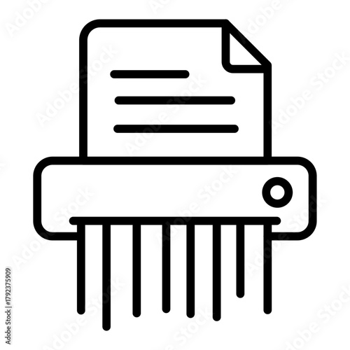 Document Shredder icon vector image. Can be used for Crime Investigation.