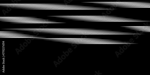 Colorful light trails, long time exposure motion blur effect. Red and blue glowing neon lights lines. Red blue special effect, speed police line. Magic of moving fast line