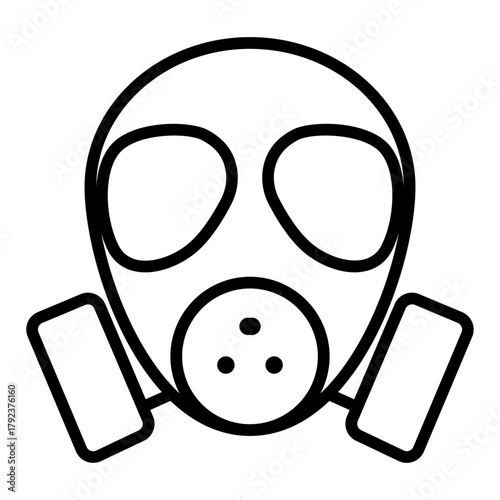 Gas Mask icon vector image. Can be used for Crime Investigation.