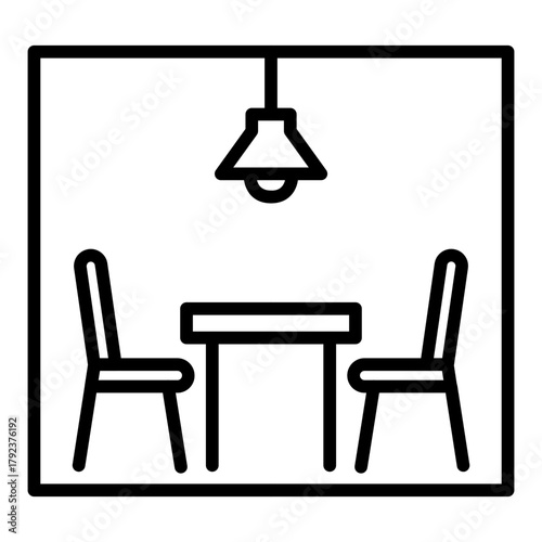 Interrogation Room icon vector image. Can be used for Crime Investigation.