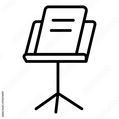Sheet Stand icon vector image. Can be used for Artist Studio.