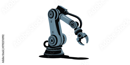 Gear shadow beneath with details vector robotic