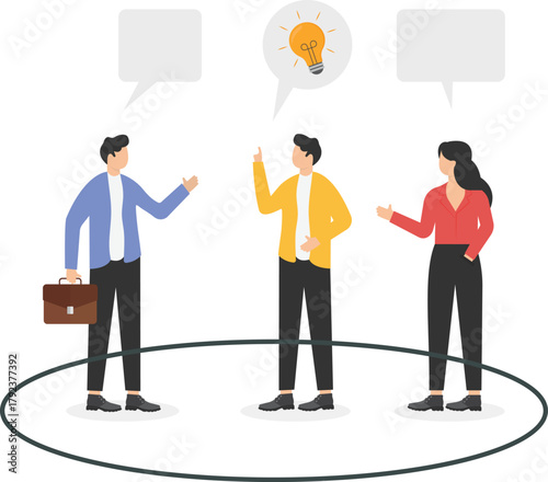 Controlling idea within working framework, determining scope of work for employee concept.
