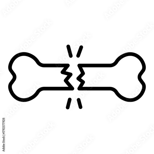 Bone Fragment icon vector image. Can be used for Archeology.
