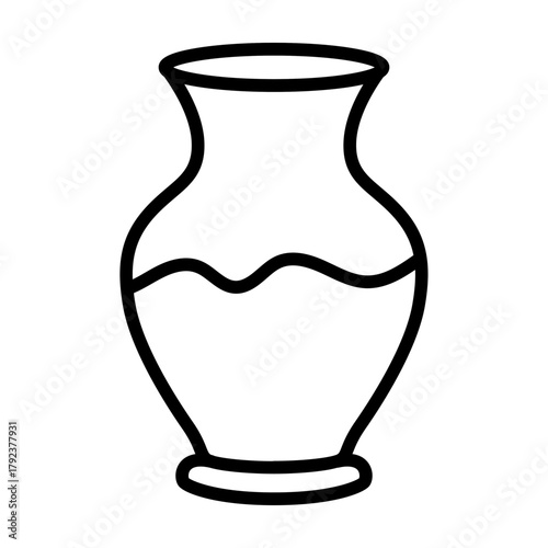 Ceramic Pottery icon vector image. Can be used for Archeology.