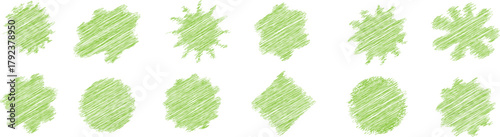 green grass isolated on white background Burst Shape Collection. Dynamic Promo Burst Elements.