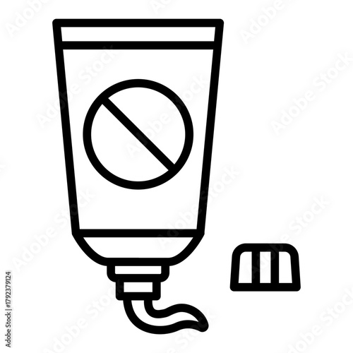 Antifungal Cream icon vector image. Can be used for Dermatology.