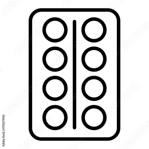 Blister icon vector image. Can be used for Dermatology.