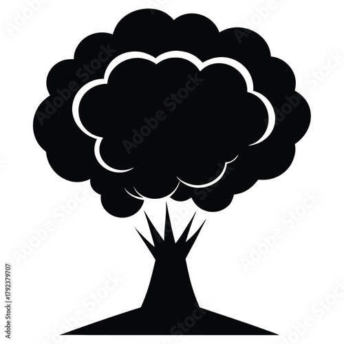 smoke rising vector icon