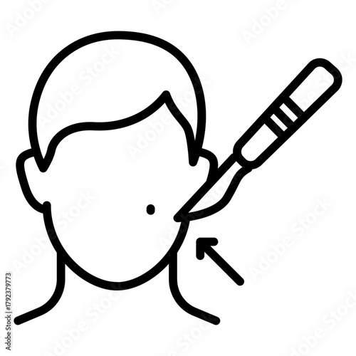 Mole Removal icon vector image. Can be used for Dermatology.