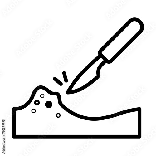 Wart Removal icon vector image. Can be used for Dermatology.