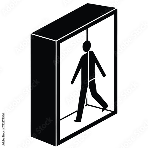 walk into wall   person walking into a wall or