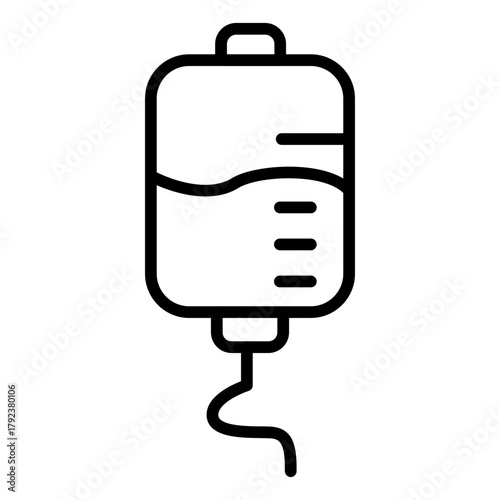 IV Drip icon vector image. Can be used for Nursing Home.