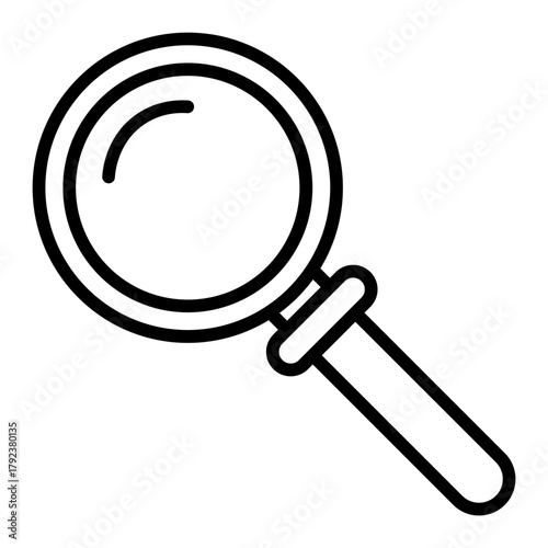 Magnifying Glass icon vector image. Can be used for Nursing Home.